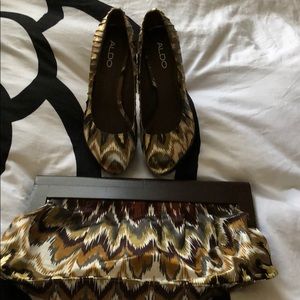 Heels with clutch
